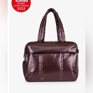 CALPAK Glazed Dark Cherry Luka duffel bag NWT